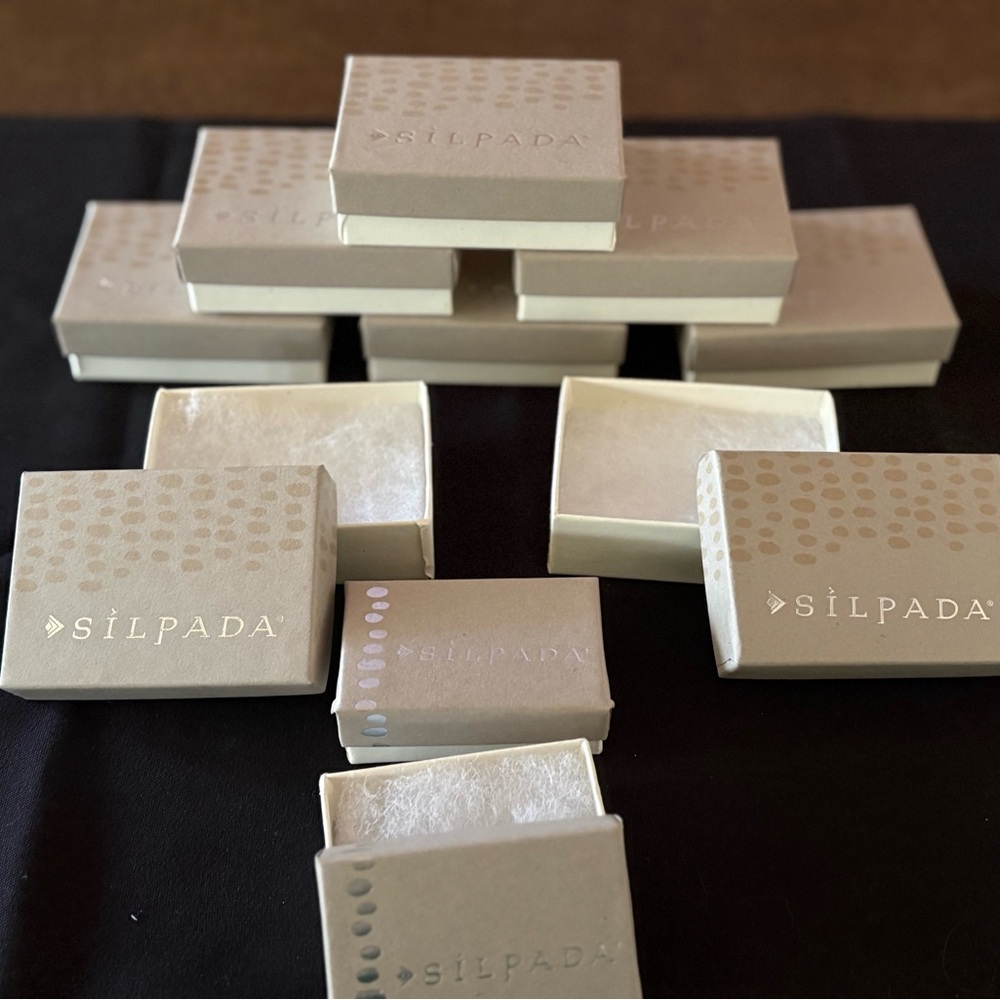Silpada Cream and Tan Jewelry Box Collection 9 - Picture 2 of 4